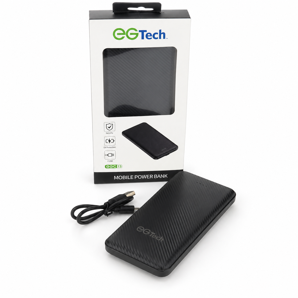 10,000mAh Dual-USB Portable Power Bank