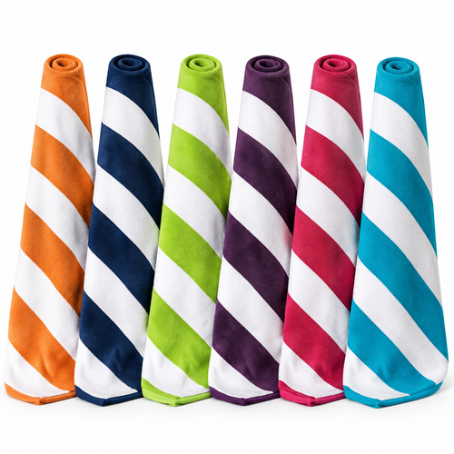 Extra-Thick 100% Cotton Cabana Beach Towel – 30 × 60
