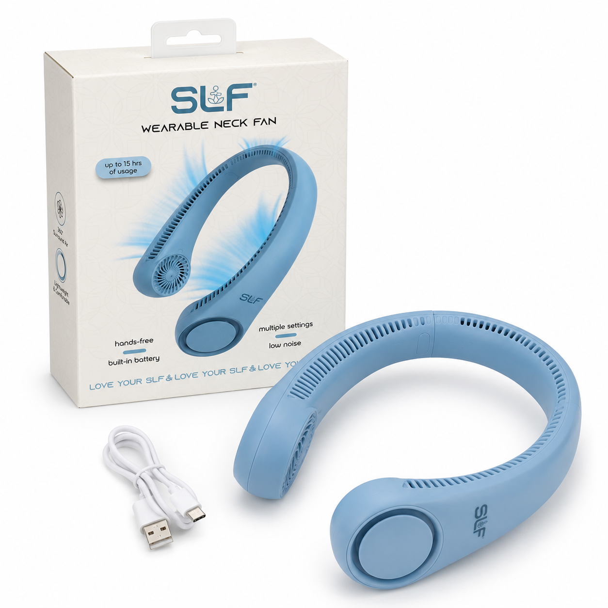 Hands Free Rechargeable Neck Fan