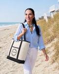 Your Stay Stocked Jumbo Heavy Canvas Beach Tote